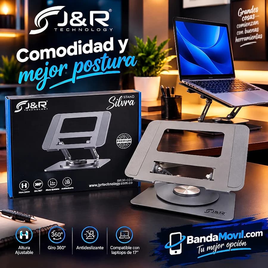 Soporte ergonómico para portátil J&R